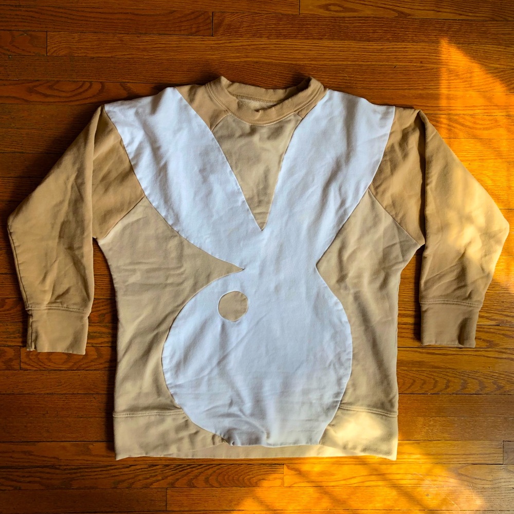 PLAYBOY BUNNY LOGO CREWNECK SWEATER